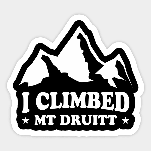 I CLIMBED MT DRUITT Sticker by cartogie